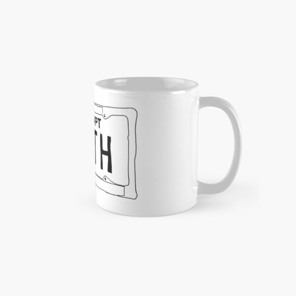 DEATH GRIPS - Government Plates Sketch Classic Mug RB2407 product Offical death grips Merch