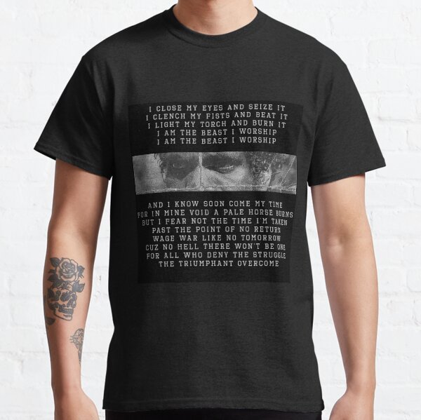 Death Grips Beware Lyrics Classic T-Shirt RB2407 product Offical death grips Merch
