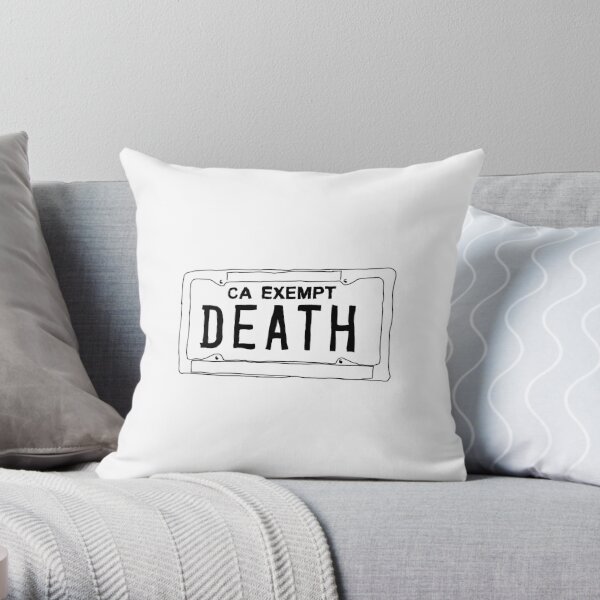 Government Plates by Death Grips Throw Pillow RB2407 product Offical death grips Merch
